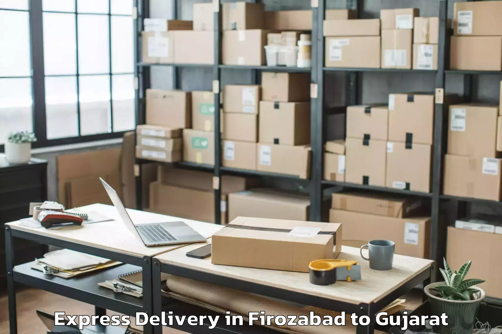 Book Firozabad to Dehgam Express Delivery